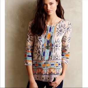 Maeve Sydney Silk Blouse Size 6